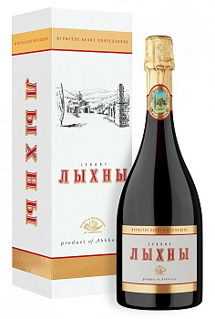 Вино игристое "Лыхны" белое п/сладкое,  750 мл