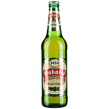 Пиво Bakalar Original Lager Бакалар Оригинальное светлое стекло 500 мл