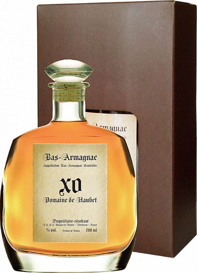 Арманьяк Bas-Armagnac Domaine de Haubet decanter XO 700 мл 