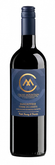 Вино  Cross Mountain  Sangiovese  2022 750 мл 12,5 %