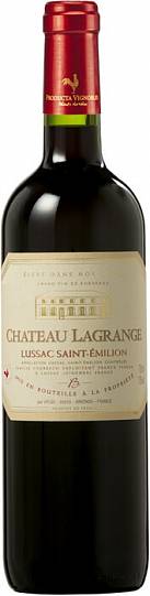 Вино Chateau Lagrange Lussac. Saint-Emilion    2015  750 мл