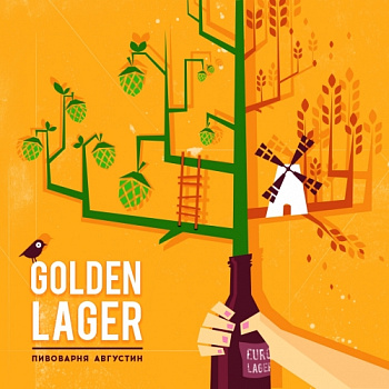 Пиво  Augustine  Golden Lager  Августин Голден   Лагер  500 мл