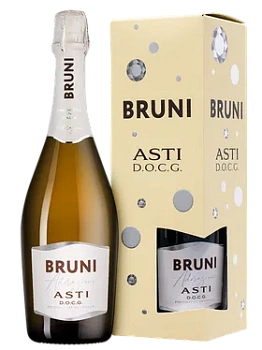 Игристое вино  Bruni  Asti  gift box 750 мл  7,5%