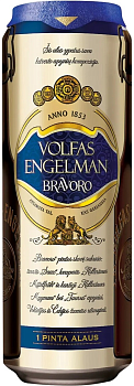 Пиво Volfas Engelman Bravoro Вольфас Энгельман Браворо ж/б 570 мл