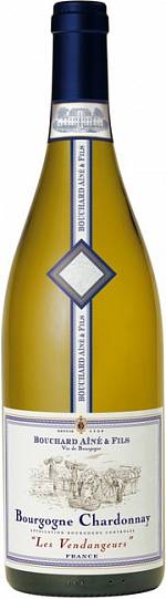 Вино  Bourgogne Chardonnay Les Vendangeurs  Бургонь Шардоне  Ле Ван
