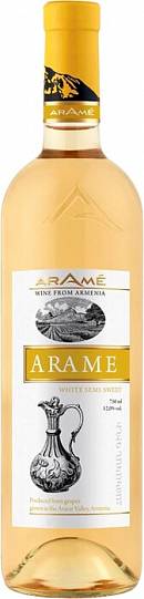Вино  Arame White Semi Sweet  Арамэ Белое полусладкое 750   мл