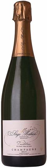 Шампанское SERGE MATHIEU Brut Tradicion Blanc de Noirs   375 мл