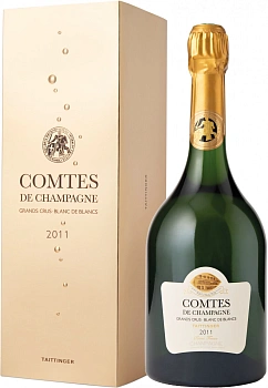 Шампанское  Taittinger Comtes de Champagne Blanc de Blancs gift box  2013 750 мл