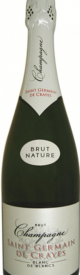 Шампанское   Saint Germain de Crayes Millésime Blanc de Blancs Brut Nature  С