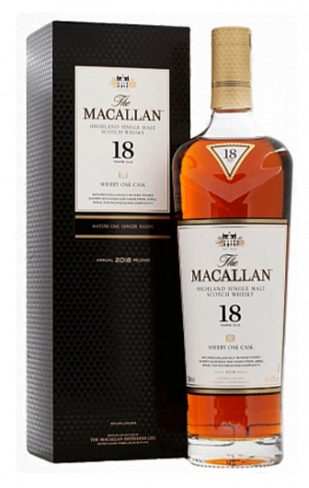 Виски Macallan Sherry Oak 18YO, в подарочной упаковке  700 мл