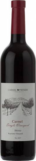 Вино  Carmel Single Vineyard  Shiraz Kayoumi Vineyard  2013 750 мл
