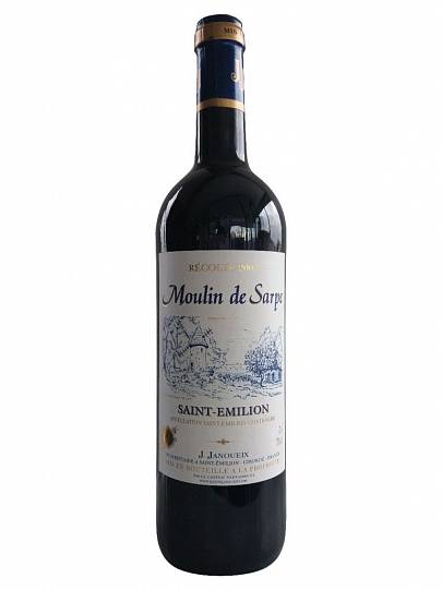 Вино   Moulin de Sarpe Saint-Emilion  Мулен де Сарп Сент Эмильон