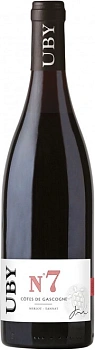 Вино Uby №7 Merlot-Tannat  Cotes de Gascogne IGP  2021  750 мл