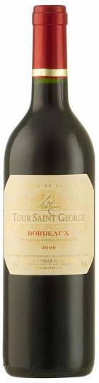Вино Chateau Tour Saint-George Bordeaux AOC  2009 750 мл