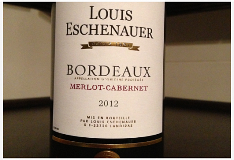 Вино Louis Eschenauer Bordeaux AOC Луи Эшенауэр Бордо 2020 750 мл