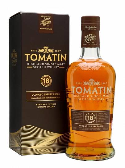 Виски Tomatin 18 years gift in box 700 мл