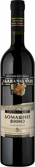 Вино Georgian Wine House  Alazanis Vazi  Domashnee Red Dry  Алазанис Вази 
