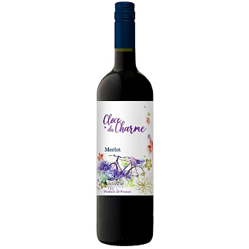 Вино Les Celliers Jean d'Alibert Cloce du Charme   Merlot    Ле Селье Жан д'Алибер Кло дю Шарм  Мерло  2024  750 мл
