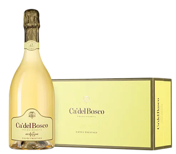 Игристое вино Ca'Del Bosco Franciacorta Cuvee Prestige Edizione 45 gift box 2020 750 мл