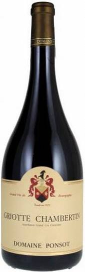 Вино Domaine Ponsot  Griotte Chambertin Grand Cru   2012  750 мл