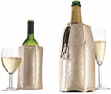 Набор VacuVin RI Wine & Champagne Cooler Platinum из 2-х охладит.рубаш