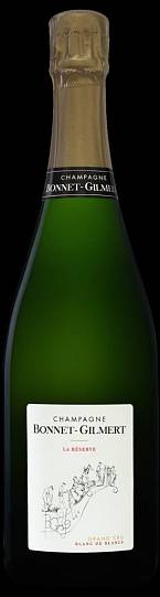Шампанское Bonnet Gilmert Blanc de Blancs La Réserve Brut Grand Cru Champagne 