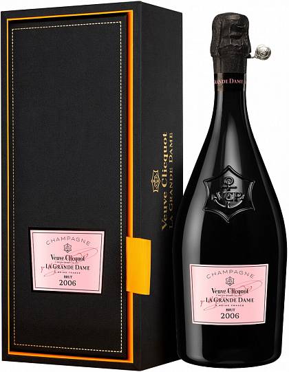 Шампанское Veuve Clicquot La Grande Dame Rose gift box Carousel  2006 750 мл 