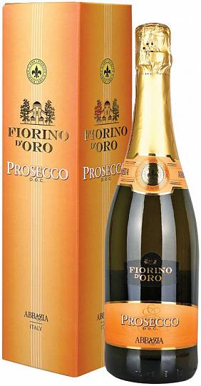 Игристое вино Abbazia  Fiorino d`Oro Prosecco Spumante  gift box  750 мл