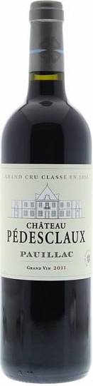 Вино Chateau Pedesclaux Grand Cru Classe Pauillac AOC 2014 750 мл