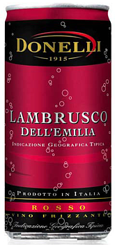 Вино игристое Donelli Lambrusco dell’Emilia IGT  in tin can  200 мл