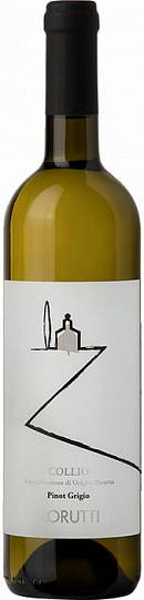 Вино  Zorutti Pinot Grigio  white dry    2019  750 мл