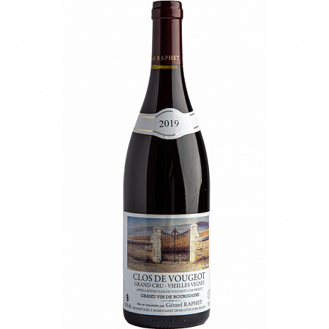 Вино Domaine Gerard Raphet Clos de Vougeot Grand Cru Vieilles Vignes   2019 750 мл 1