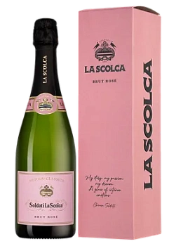 Игристое вино Soldati La Scolca Brut Rose gift box  2018 750 мл