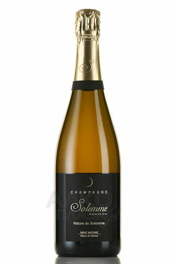 Шампанское  Solemme Nature de Solemme Blanc de Blancs Brut Nature 2016 750 мл 