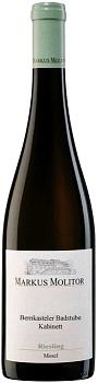 Вино Markus Molitor, "Bernkasteler Badstube"  Spatlese   Riesling Маркус Молитор, "Бернкастелер Бадштубе" Рислинг  Шпатлезе 2018   750 мл