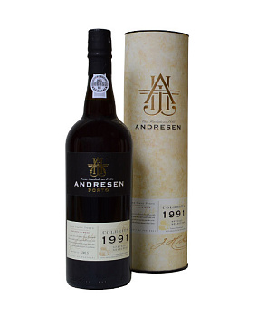 Портвейн  Andresen Colheita Port in tube  1991 750 мл