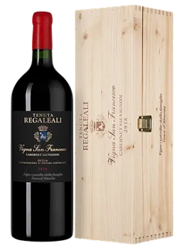 Вино Tasca d'Almerita Tenuta Regaleali Cabernet Sauvignon Vigna San Francesco  2018 wooden box 1,5 л