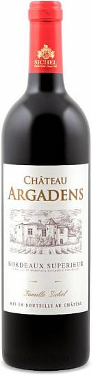 Вино Sichel Chateau Argadens Rouge Bordeaux Superieur AOC Шато Аргаданс К