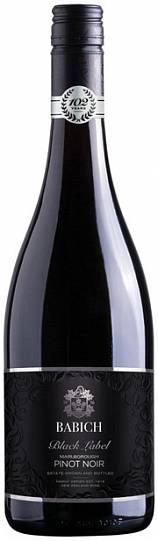Вино Babich Black Label Marlboroug Pinot Noir   2021 750 мл