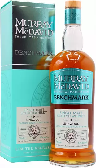 Виски Murray McDavid Benchmark Linkwood 9 Years Old gift box 700 мл 46%