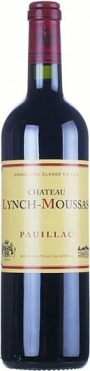 Вино Chateau Lynch-Moussas Grand Cru Classe Pauillac  AOC  2014 750 мл