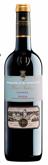 Вино Marques de la Concordia Rioja Santiago Crianza 750 мл 14%