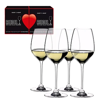 Набор бокалов  Riedel Heart to Heart Riesling/Sauvignon Blanc set of 4 glasses Ридель Харт ту Харт Рислинг/Совиньон Блан из 4 шт  460 мл
