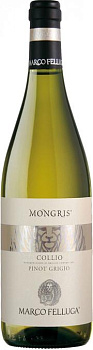 Вино Marco Felluga Collio Pinot Grigio Mongris DOC Марко Феллуга Монгриc Пино Гриджио Коллио 2019 750 мл