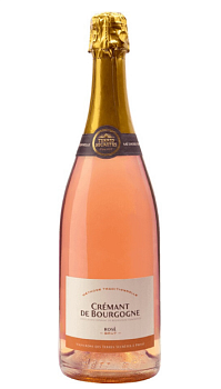 ИГРИСТОЕ ВИНО  TERRES SECRETES CREMANT DE BOURGOGNE AOC BRUT ROSE  2019 750 мл