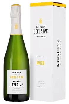 Игристое вино Valentin Leflaive Avize 17 40 Extra Brut  2017 gift box  750 мл