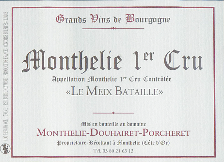 Вино Henri Darnat Les Meix Batailles Monthélie Premier Cru AOC Анри Дарна Л