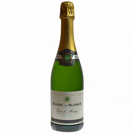 Шампанское Duc d'Henry Blanc de Blancs demi sec    Дюк д'Анри Блан 