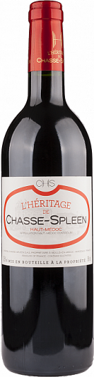 Вино L'Heritage de Chasse-Spleen Haut-Medoc AOC Л'Эритаж де Шасс-Спли