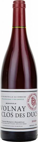 Вино Domaine Marquis d'Angerville Volnay 1-er Cru Clos des Ducs 2020 750 мл 13%